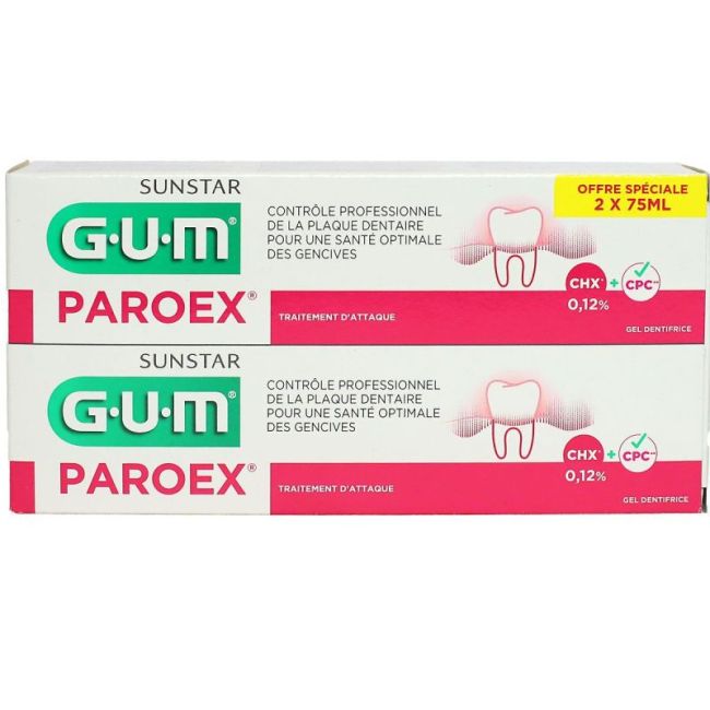Gum Paroex Gel Dentifrice 2T/75Ml