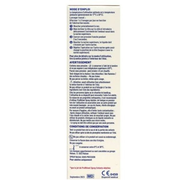 Prorhinel Spray Nasal Adulte Jet Tonique Fl/100Ml