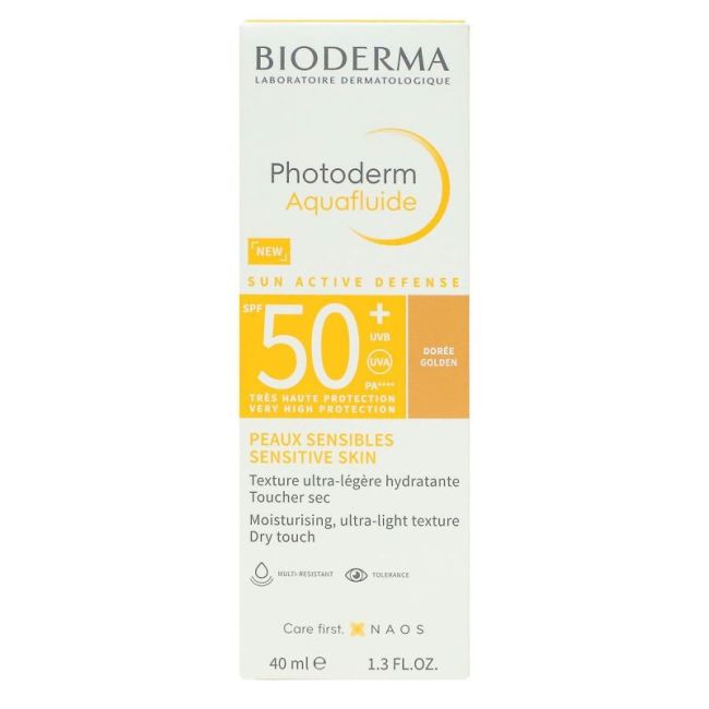 Bioderma Photoderm Spf50+ Aquafluide Teinte Doree T/40Ml