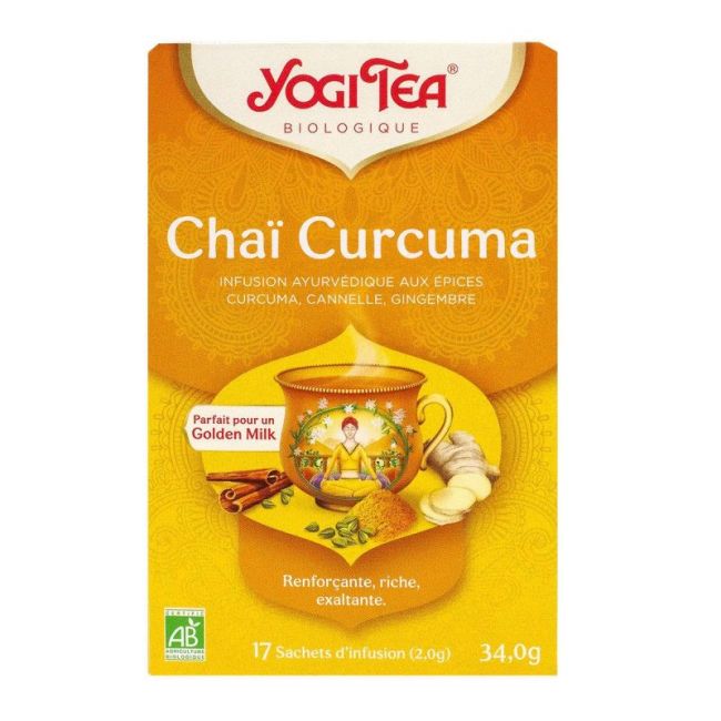 Yogi Tea Tis Ayurvedique Chai Curcuma Bio 17Sach/2G