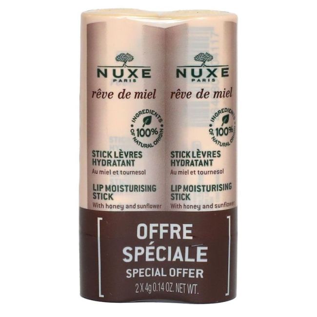 Nuxe Reve De Miel Stick Levres Hydratant Lot/2X4G