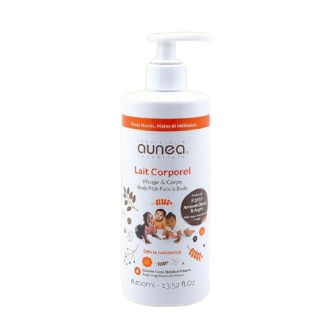 Aunea Lait Corporel Visage Et Corps Fl Pompe/400Ml