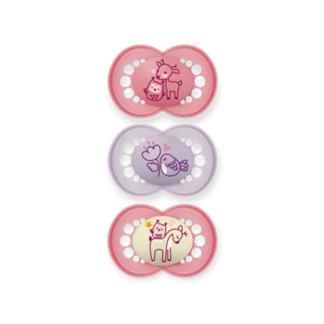 Mam Original Sucette Silicone +18Mois Rose B/3