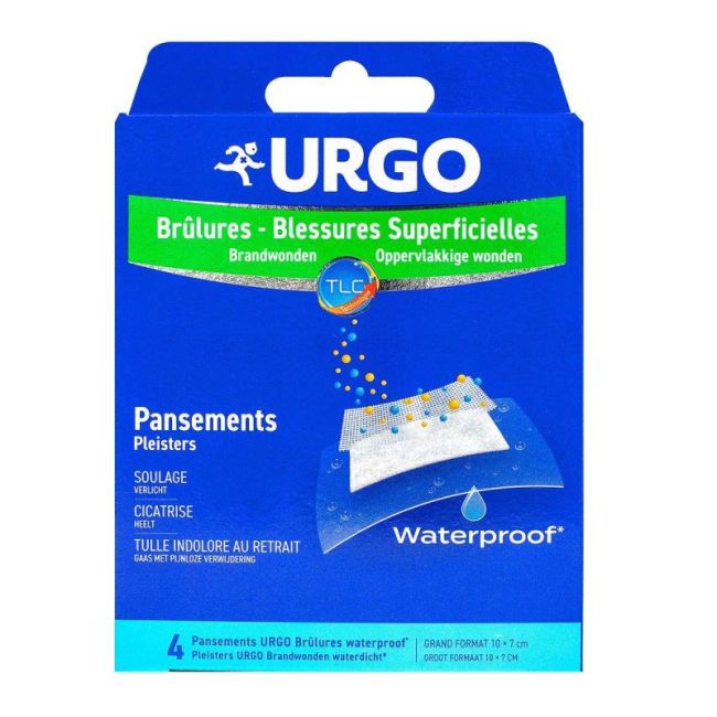Urgo Brulures Pans Waterproof Gm B/4