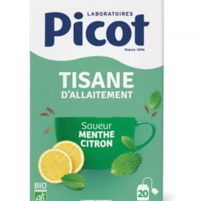 Picot Tis D'allaitement Menthe Citron Bio 20Sach
