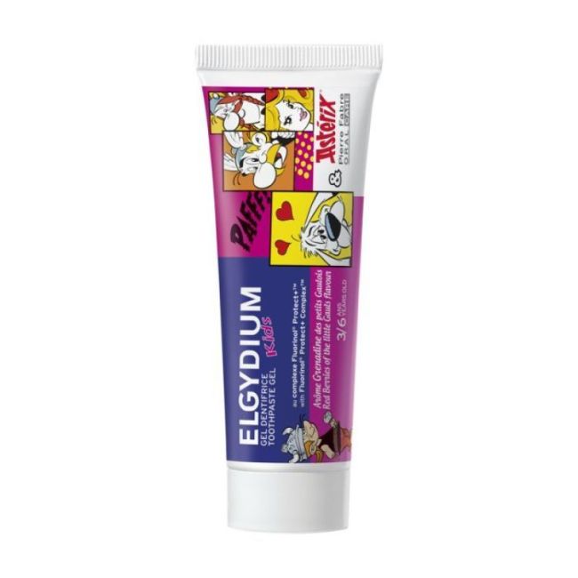 Elgydium Kids Asterix Pate Dentifrice Grenadine T/50Ml