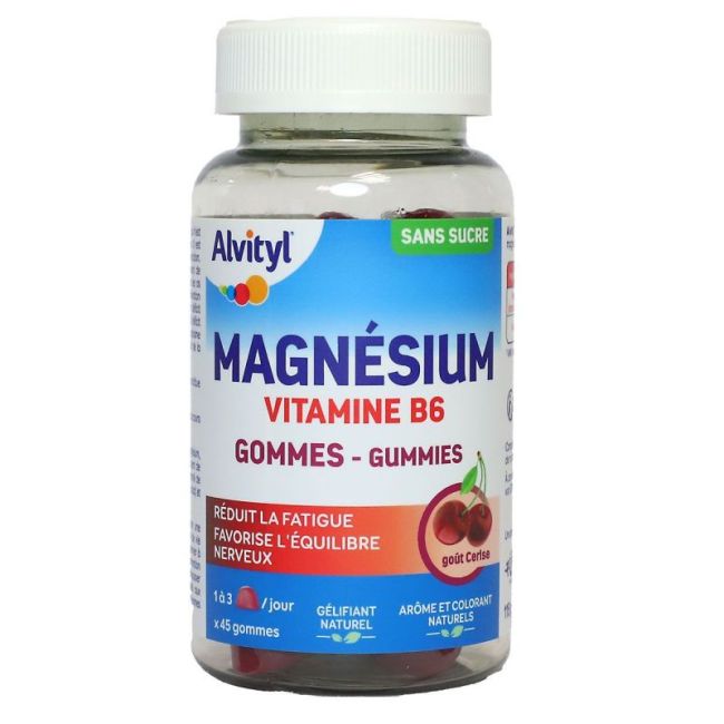 Alvityl Magnesium Cerise Gomme Pot/45