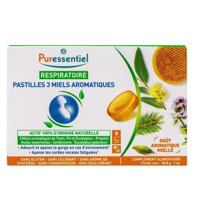 Puressentiel Respiratoire Past Aux 3 Miels Aromatiques B/18