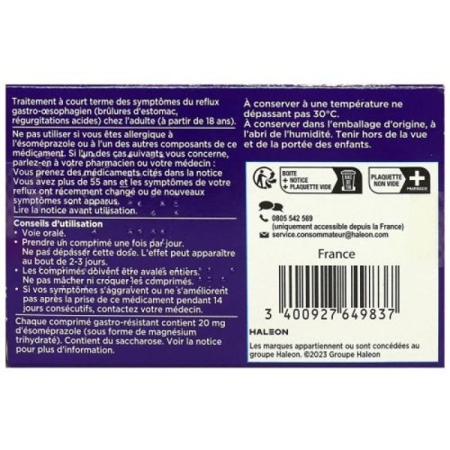Nexium Control 20 Mg Cpr Gastro-Res Plq/7