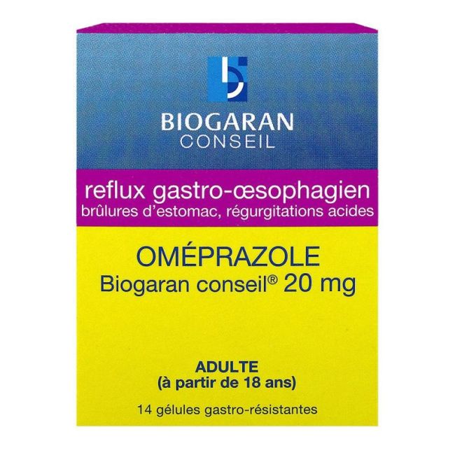 Omeprazole Biogaran Conseil 20 Mg Gel Gastro-Res 1Pilul/14