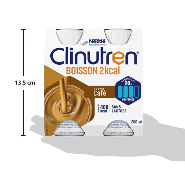 Clinutren Renutryl Booster Nutriment Cafe 4Bouteilles/300Ml