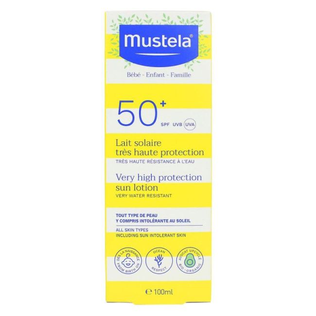 Mustela Solaire Spf50+ Lait Solaire Famille T/100Ml