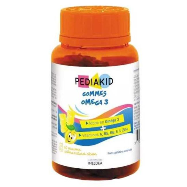 Pediakid Gommes Oursons Oméga 3 Citron Pilulier 60