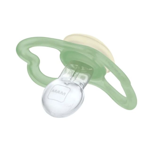 Mam Supreme Sucette Silicone +18Mois Nuit B/2