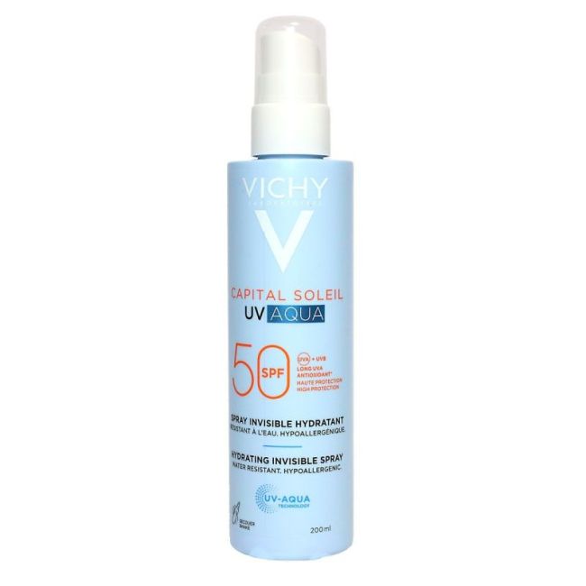 Vichy Capital Soleil Uv Aqua Spf50 Spray Invisible Hydratant Fl/200Ml