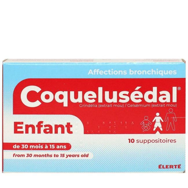 Coquelusedal Suppos Enfant Plq/10 Pvc/Pe