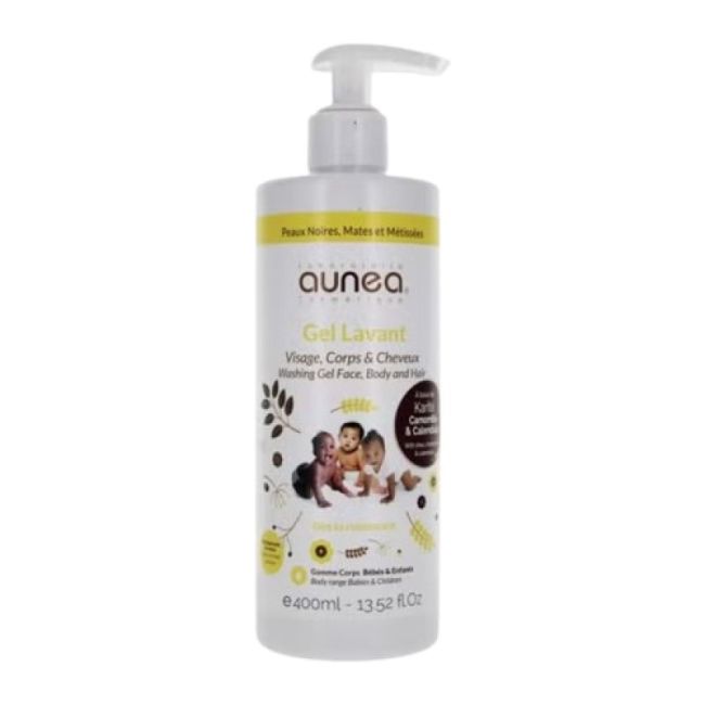 Aunea Gel Lavant Visage Et Corps Fl Pompe/400Ml