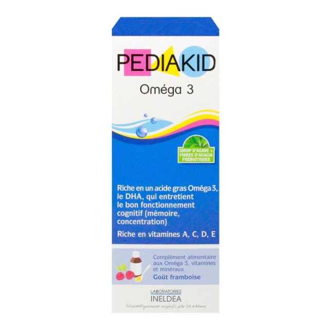 Pediakid Omega 3 Sirop Framboise Fl/125Ml