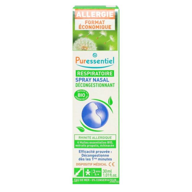 Puressentiel Respiratoire Spray Nasal Decongestionnant Fl/30Ml+Allergie