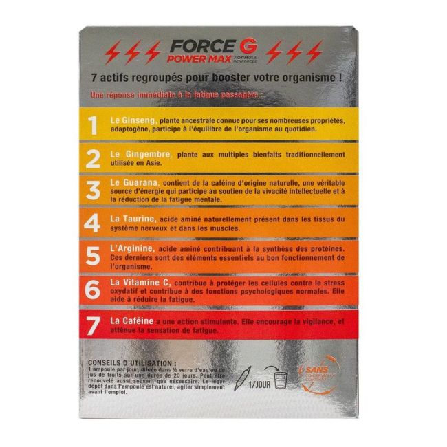 Force G Power Max S Buv 20Amp/10Ml