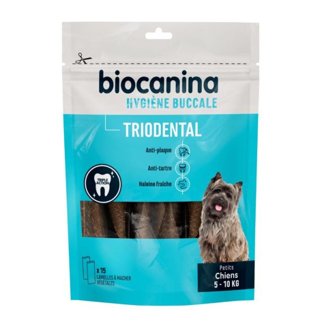 Biocanina Triodental Lamelle A Macher Chien Petit 5-10Kg Sach/15
