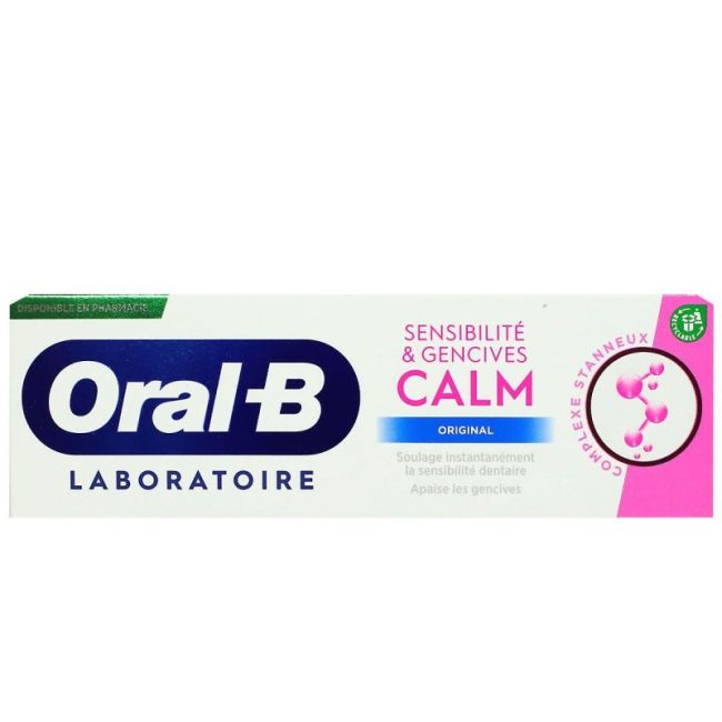 Oral B Laboratoire Sensibilite & Gencives Calm Original Dentifrice T/75Ml