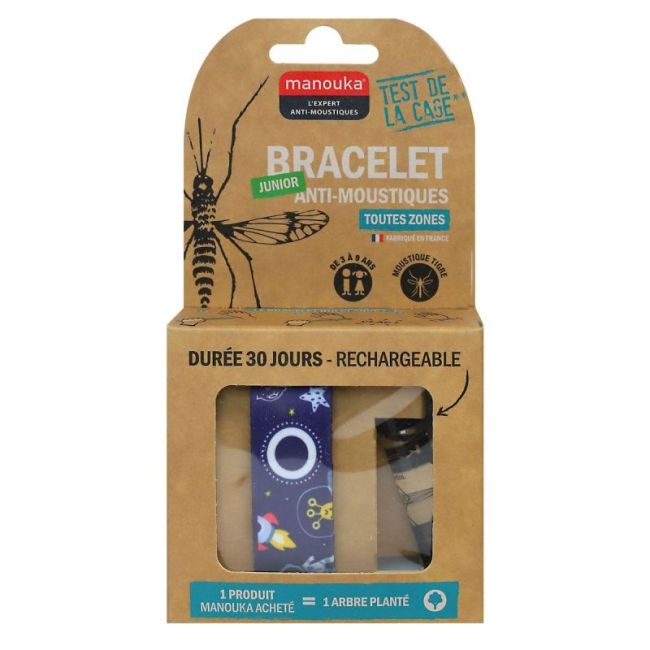 Manouka Bracelet Anti-Moustique Enfant Espace