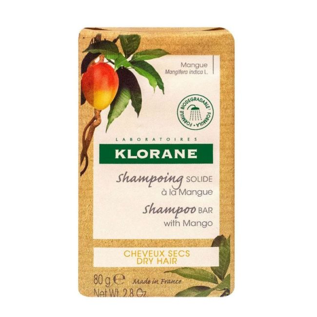 Klorane Capillaire Shampooing Solide Nutrition Mangue B/80G