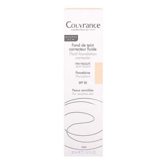 Avene Couvrance Fd Teint Correcteur Fluide Porcelaine T/30Ml