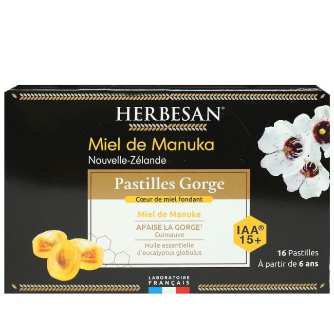 Herbesan Past Miel De Manuka Iaa 15+ Coeur Fondant B/16