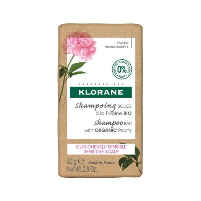 Klorane Capillaire Shampooing Solide Pivoine Bio B/80G