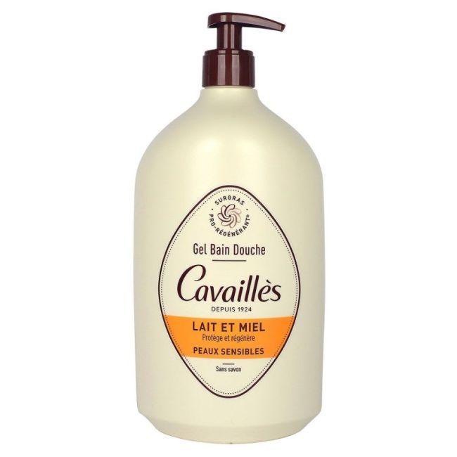 Cavailles Gel Bain Douche Lait Et Miel Fl Pompe/1L