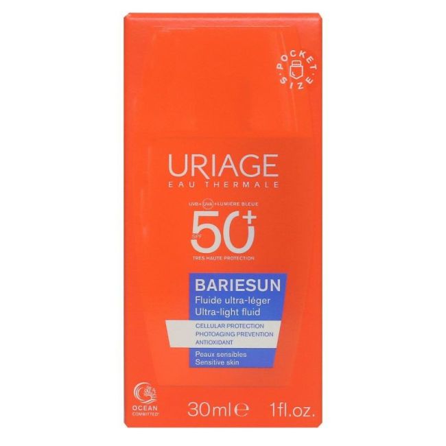 Uriage Bariesun Spf50+ Fluide Ultra Leger Sans Parfum T/30Ml