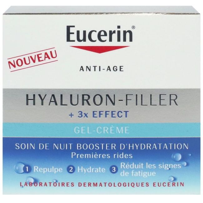 Eucerin Hyaluron-Filler +3X Effect Emuls Booster D'hydratation Nuit Pot/50Ml