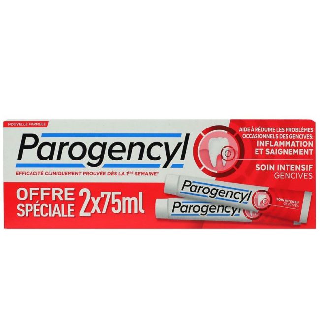 Parogencyl Pate Dentifrice Soin Intensif Gencives Menthe 2T/75Ml