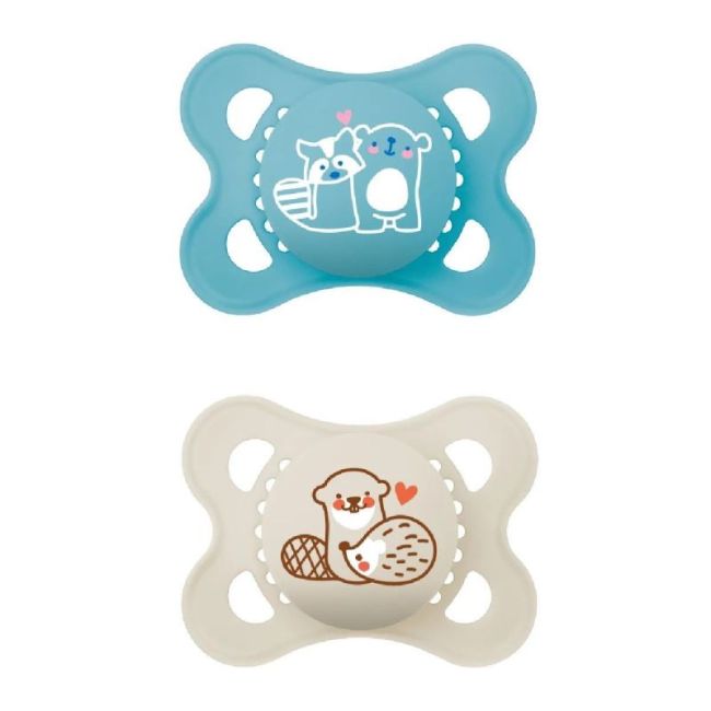 Mam Original Sucette Silicone 2-6Mois Nature B/2