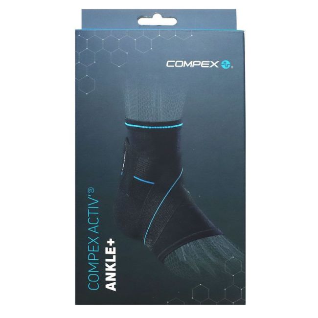 Compex Activ Ankle+ Chevillere Contention Sportive Avec Sangle L