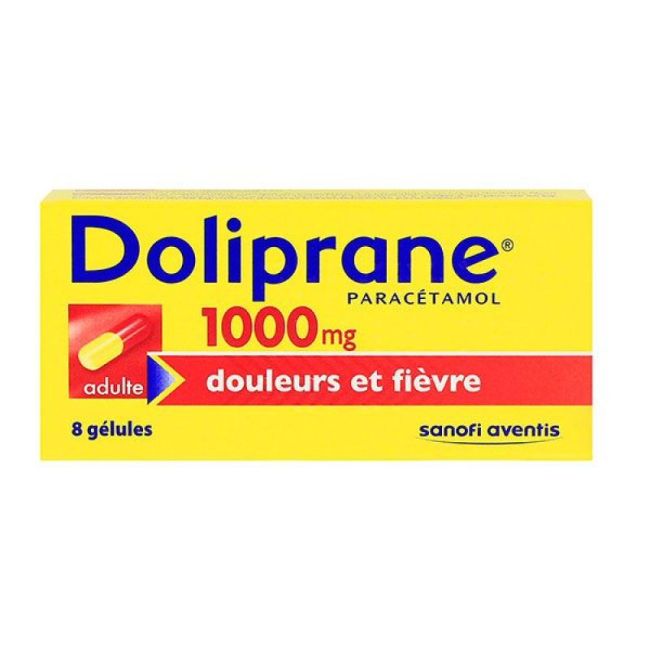 Doliprane 1000 Mg Gel Plq/8