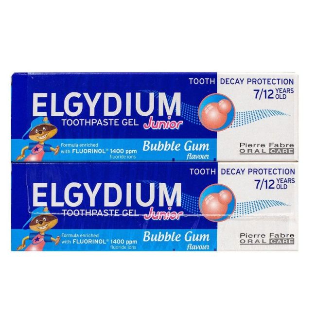 Elgydium Junior Protection Caries Dentifrice Bubble 7-12Ans 2T/50Ml