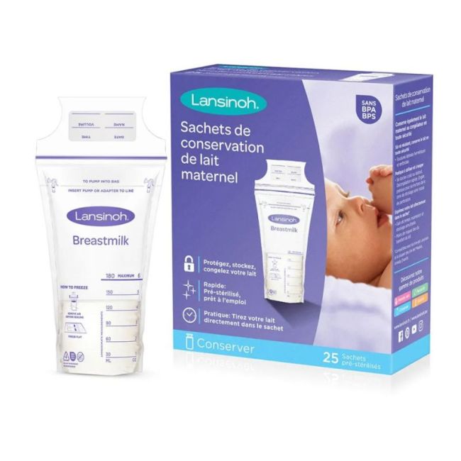 Lansinoh Sachet De Conservation Du Lait B/25