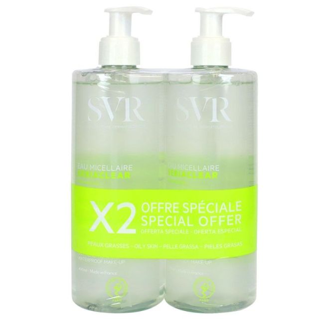 Svr Sebiaclear Eau Micellaire 2Fl Pompe/400Ml