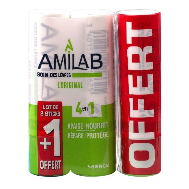 Amilab Bme Labial Rehydratant Calmant 3Sticks/3,6Ml