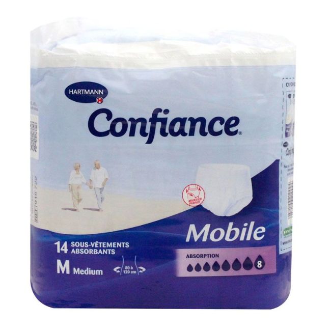Confiance Mobile Slip 8G Absorbant Jetable Tm Sach/14
