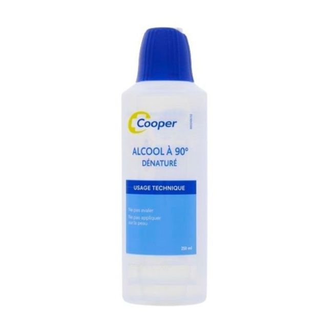 Alcool Denature Cooper 90° Sol Fl/250Ml