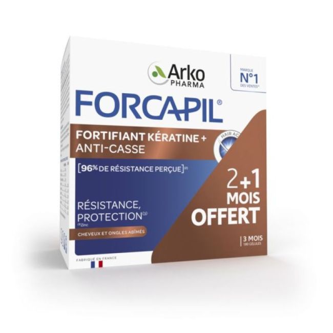 Forcapil Fortifiant + Keratine Gel Pilulier/180
