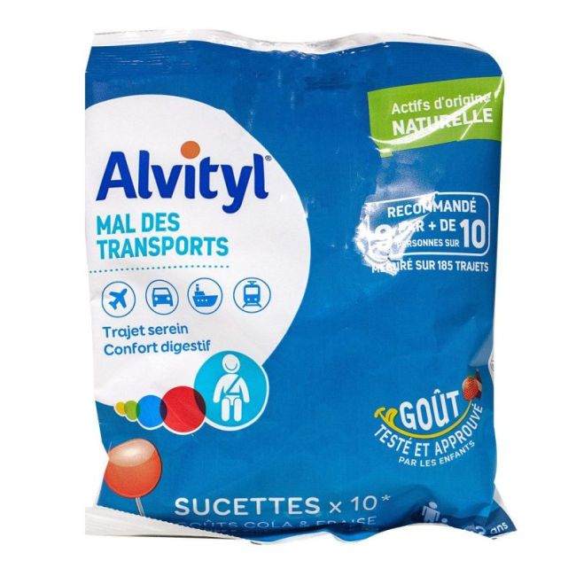 Alvityl Sucette Mal Des Transports Cola Fraise Sach/10