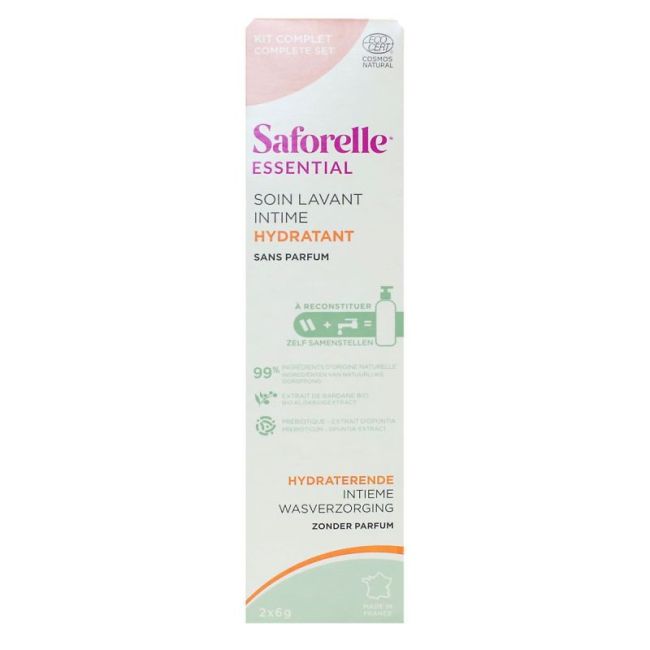 Saforelle Essential Soin Lavant Intime A Reconstituer Kit De Demarrage Hydratant 200Ml+Flacon