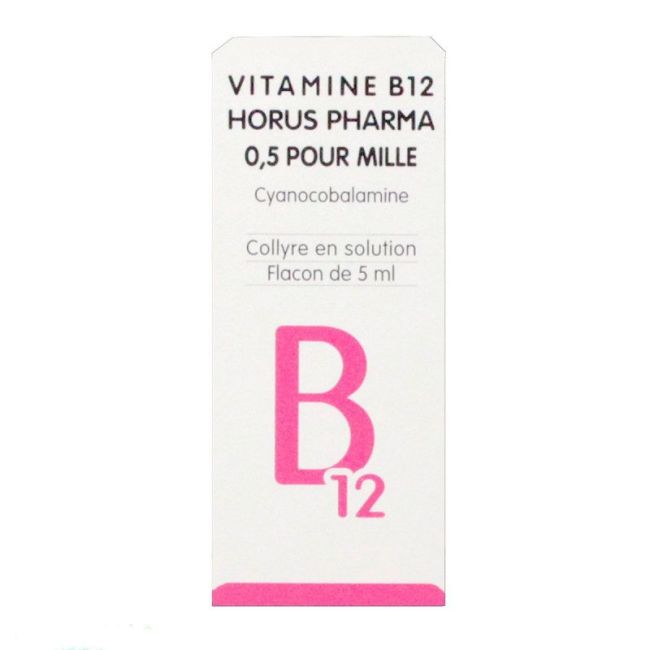 Vitamine B12 Horus Pharma 0,5 Pour Mille Collyre En Sol Fl/5Ml