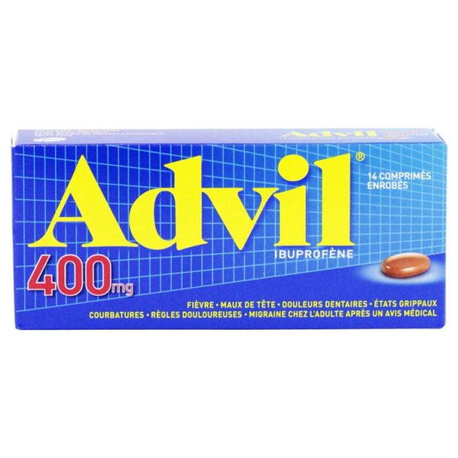 Advil 400 Mg Cpr Enr Plq/14