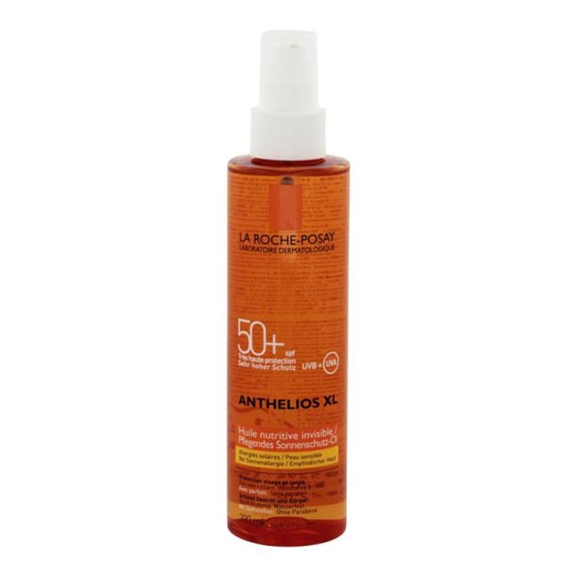 Anthelios La Roche Posay Spf50+ Huile Confort Nutritive Corps Avec Parfum Spray/200Ml